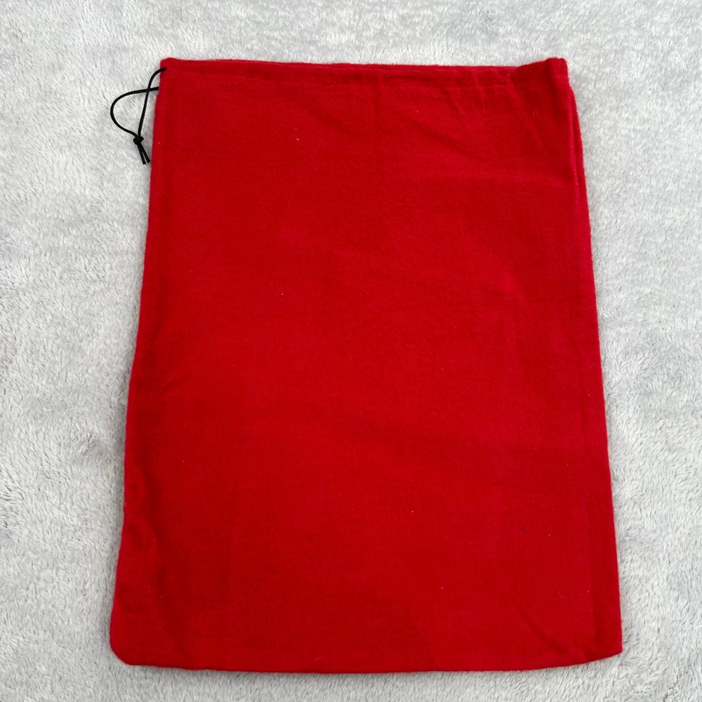 Christian Louboutin Dust Bag Red Flannel Purse Handbag Storage Sleeper 11x15in - Picture 8 of 9